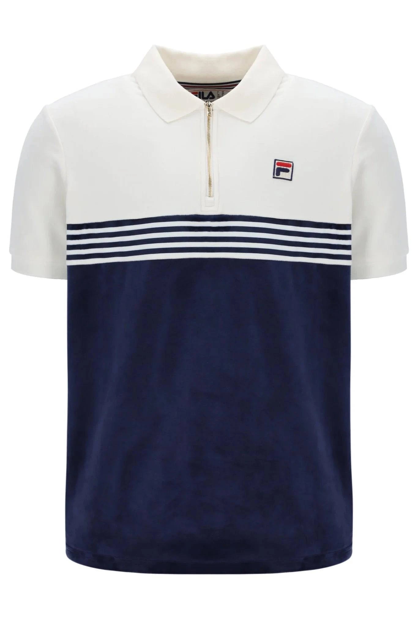 Fila Lennox Velour Polo Navy/Gardenia - RD1 Clothing