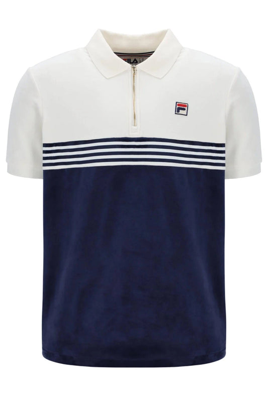 Fila Lennox Velour Polo Navy/Gardenia - RD1 Clothing