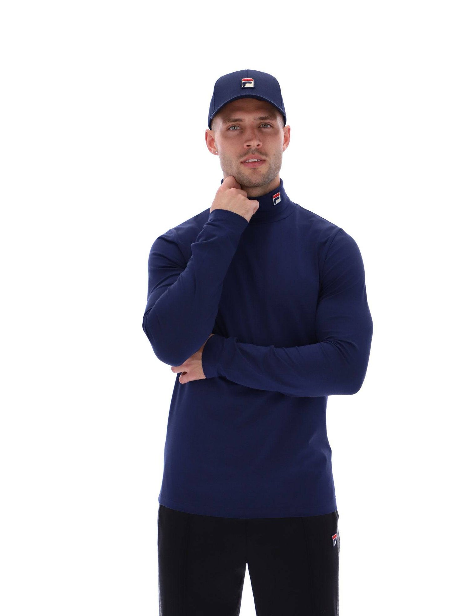Fila Classic Fila Roll Neck Navy - RD1 Clothing