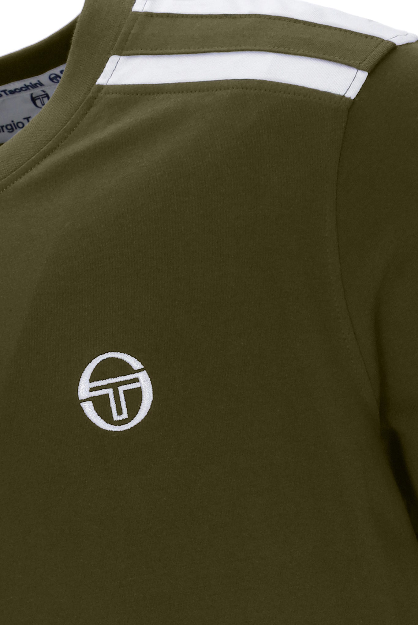 Sergio Tacchini Locchi T-Shirt Dark Olive/Gardenia - RD1 Clothing