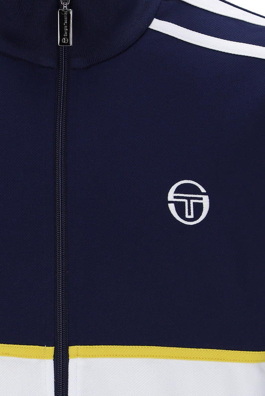 Sergio Tacchini Locchi Track Top Maritime Blue/White/Mango Mint - RD1 Clothing