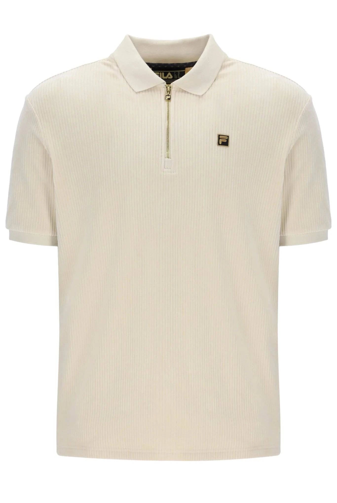 Fila Louie Slim Fit Ribbed Velour Polo - RD1 Clothing
