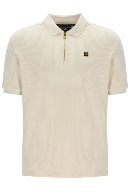 Fila Louie Slim Fit Ribbed Velour Polo - RD1 Clothing