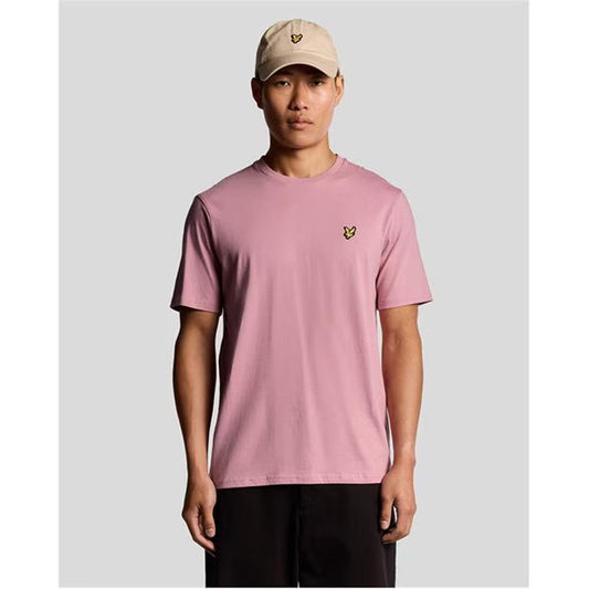 Lyle & Scott Cotton Crew Neck T-Shirt Garden Rose - RD1 Clothing