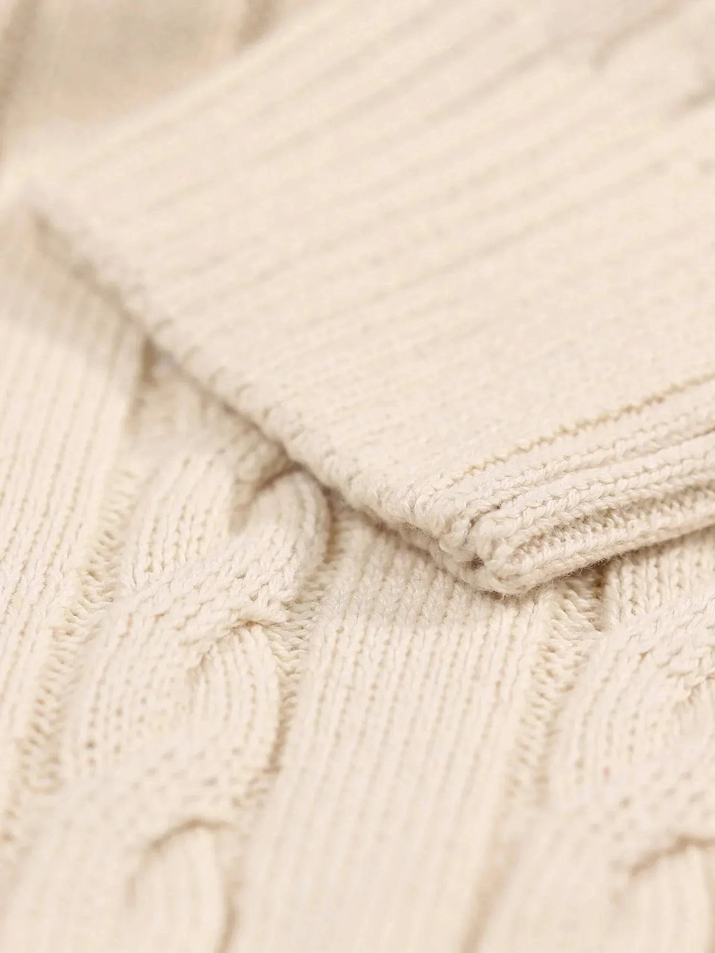 Luke Aspen Cable Knit Jumper Ecru - RD1 Clothing