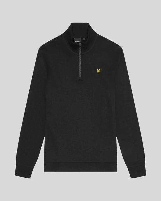 Lyle & Scott Loopback Quarter Zip Sweat Black - RD1 Clothing
