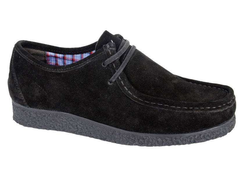 Roamers Wallabees Black Real Suede - RD1 Clothing