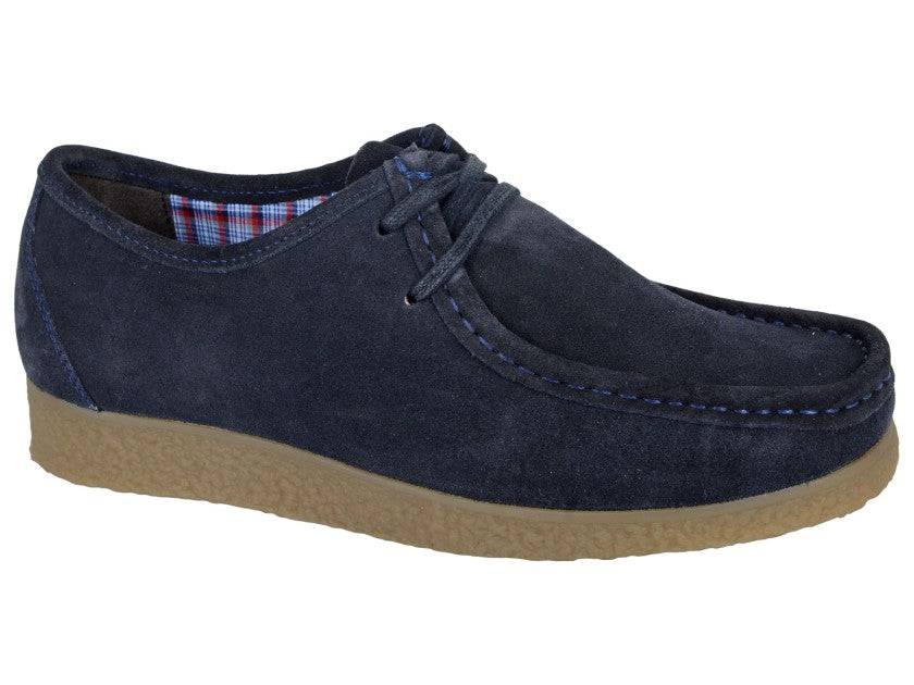 Roamers Wallabees Navy Blue Real Suede - RD1 Clothing