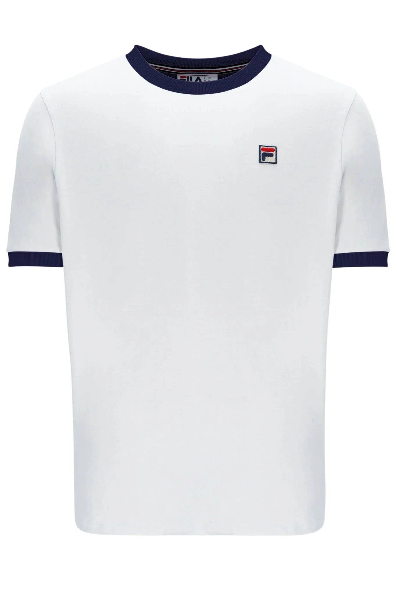 Fila Marconi T-Shirt In White/Navy - RD1 Clothing