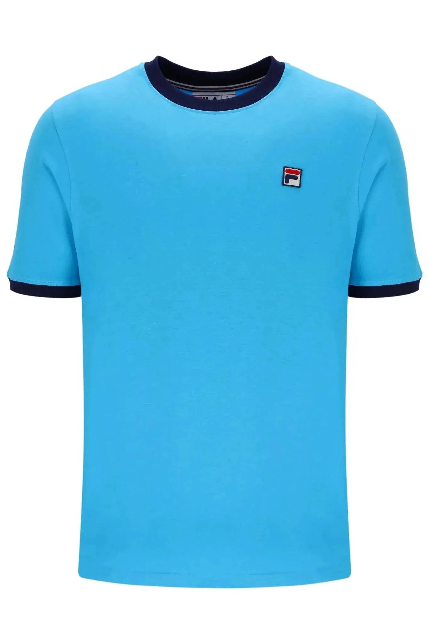 Fila Marconi T-Shirt In Cyan Blue/Fila Navy - RD1 Clothing