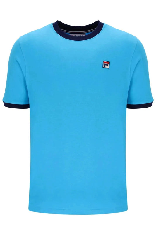 Fila Marconi T-Shirt In Cyan Blue/Fila Navy - RD1 Clothing