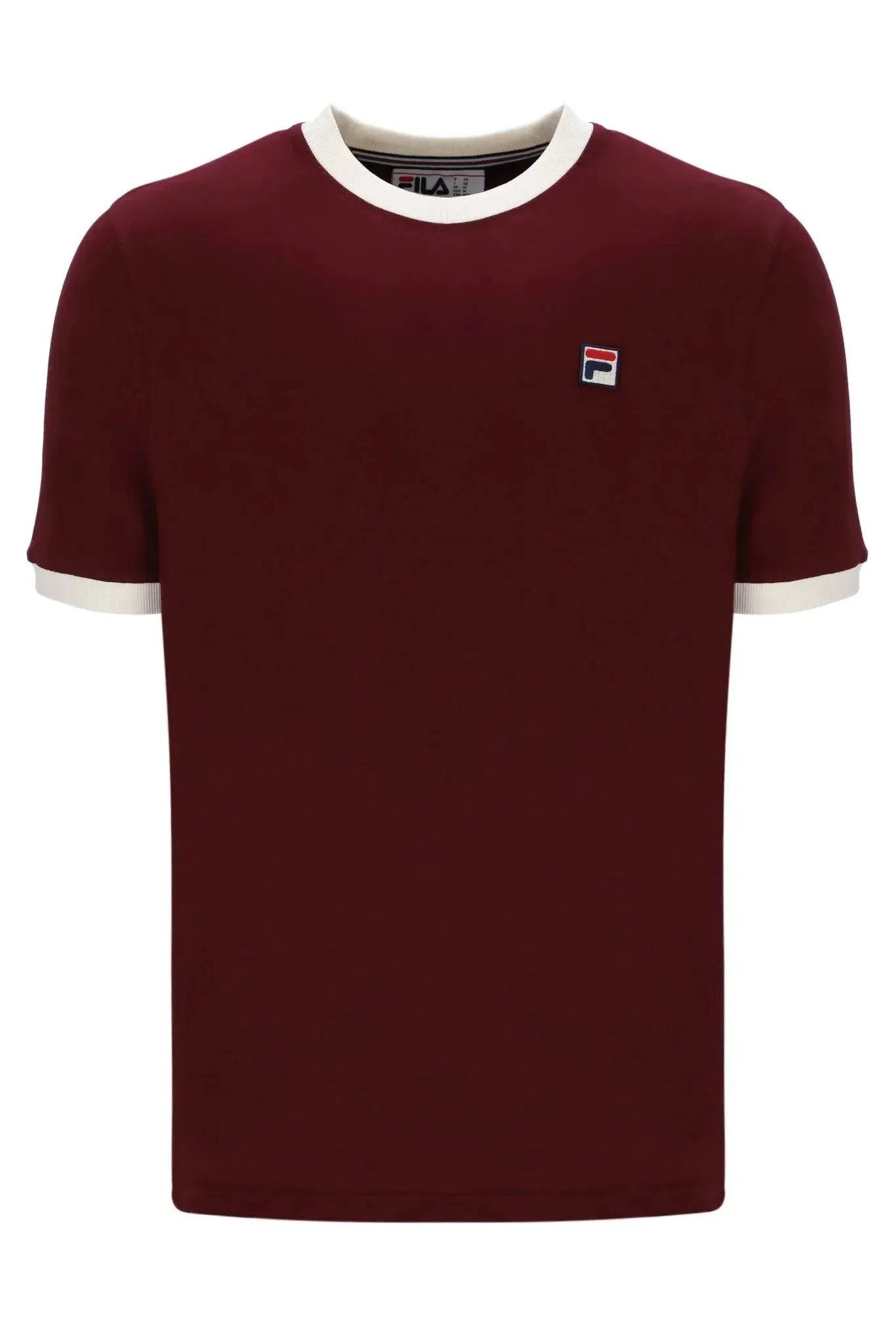 Fila Marconi T-Shirt In Windsor Wine/Gardenia - RD1 Clothing