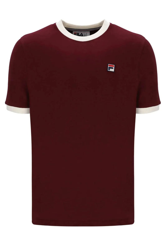 Fila Marconi T-Shirt In Windsor Wine/Gardenia - RD1 Clothing