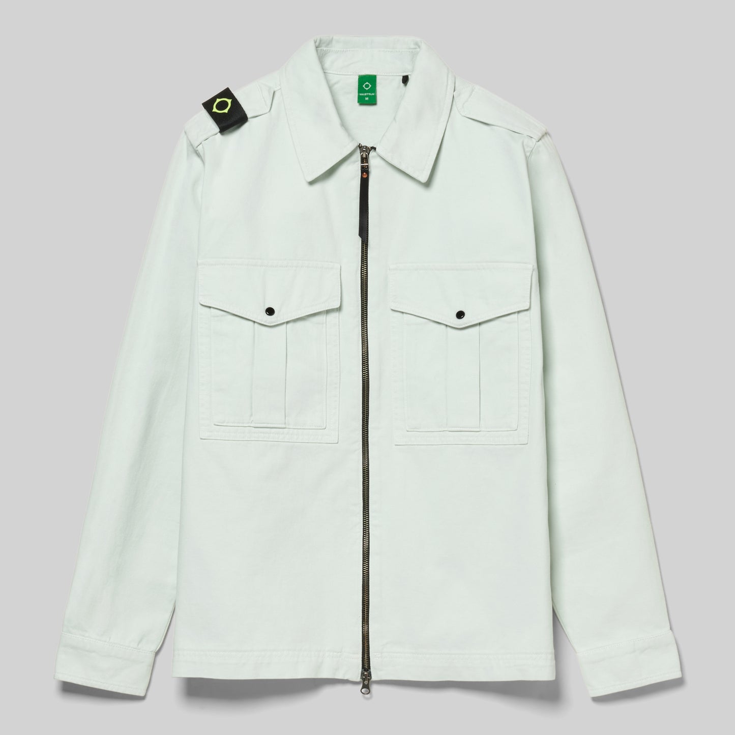 MA.STRUM Isotope Overshirt Frost jacket with a sleek design, featuring durable fabric and a modern fit, perfect for layered outdoor wear.
