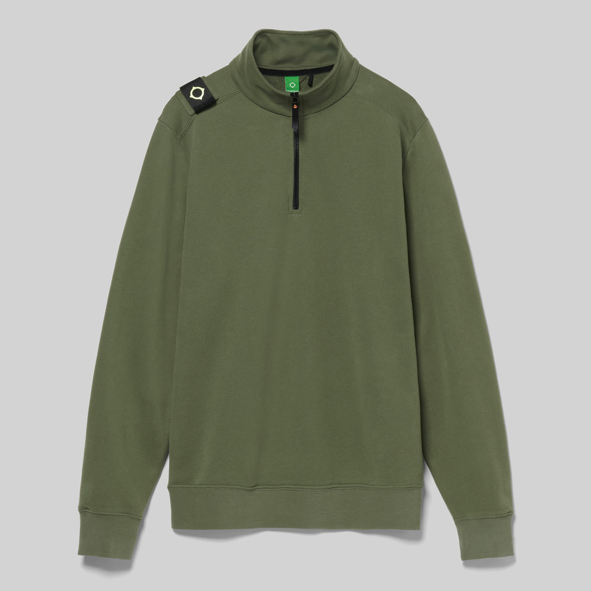 MA.STRUM Training Quarter Zip Sweatshirt Bronze Green