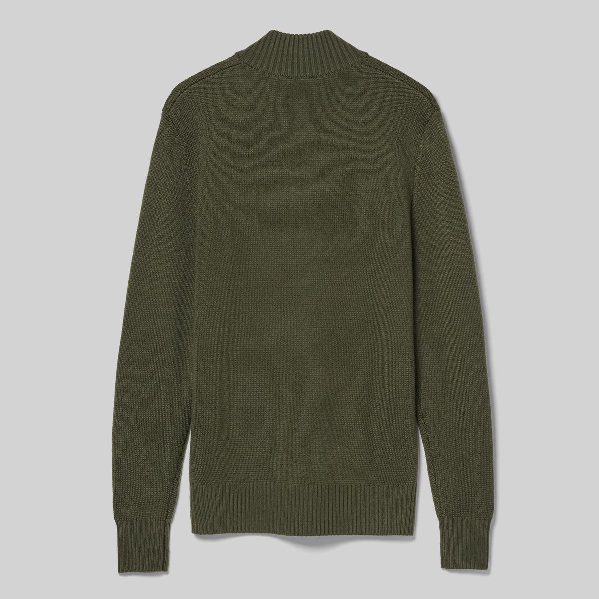 MA.STRUM Sarl Quarter Zip Sweater Bronze Green