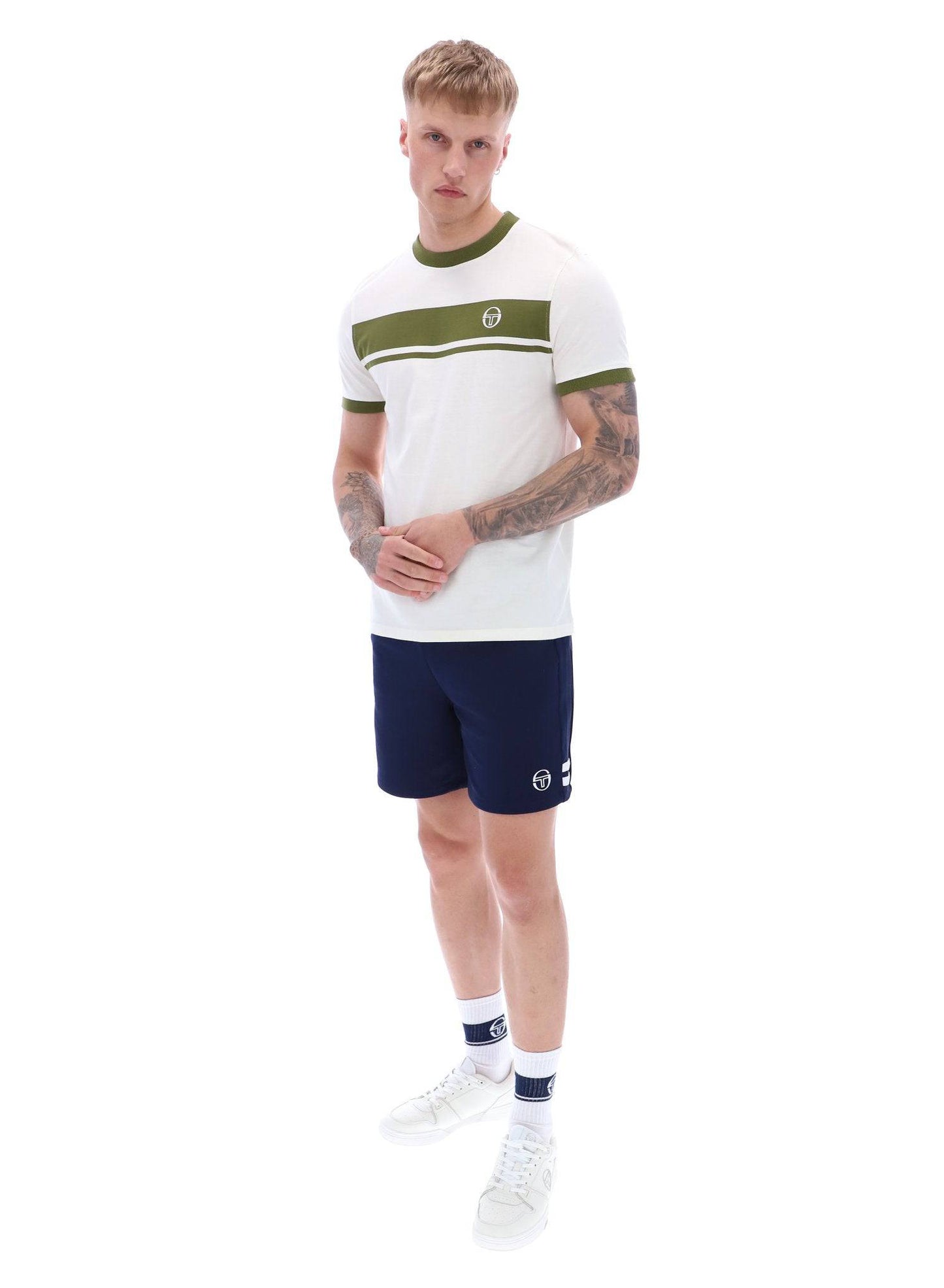 Sergio Tacchini Master T-Shirt Gardenia/Sphagnum - RD1 Clothing