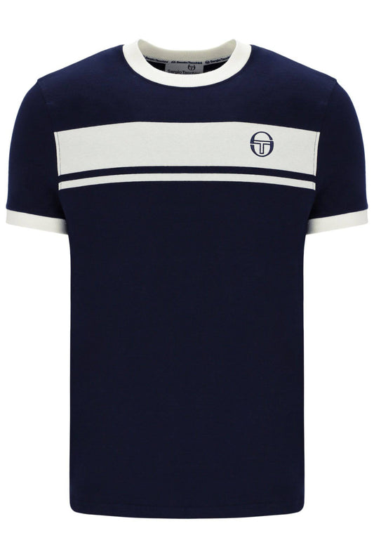 Sergio Tacchini  Master T-Shirt In Navy/White - RD1 Clothing
