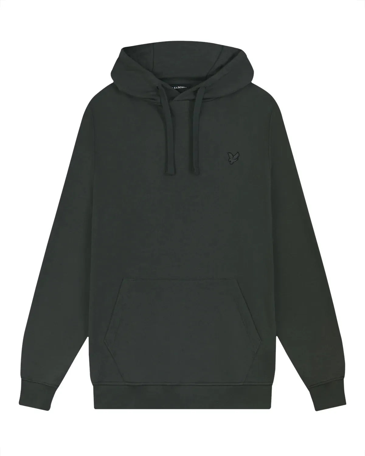 Lyle & Scott Tonal Eagle Pullover Hoodie In Gunmetal