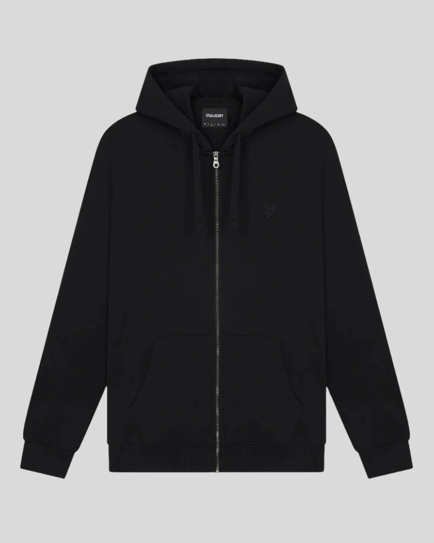 Lyle & Scott Zip Through Hoodie Black - RD1 Clothing