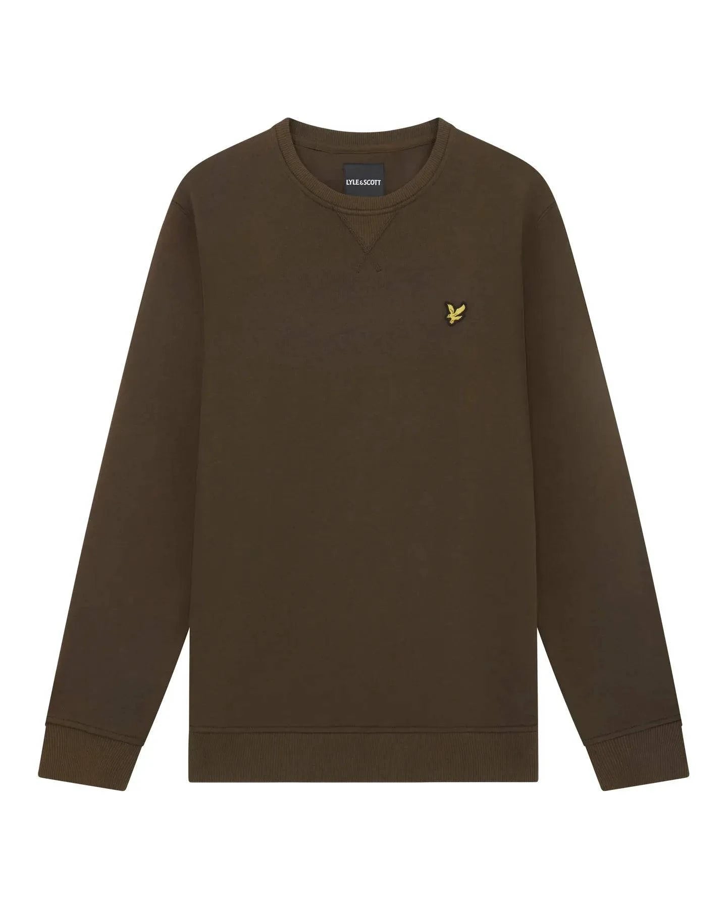 Lyle & Scott Crewneck Sweat In Olive - RD1 Clothing
