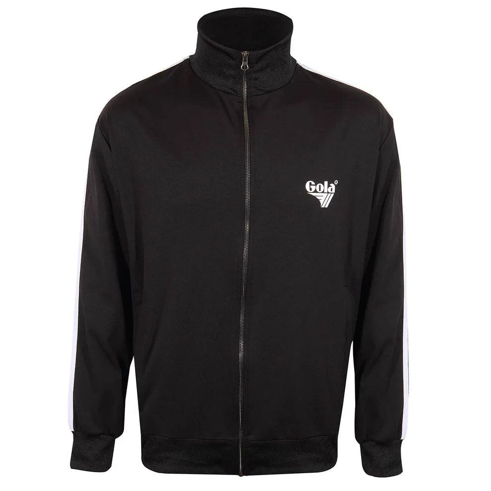 Gola Classics Logo Tricot Zip Through Jacket In Black - RD1 Clothing