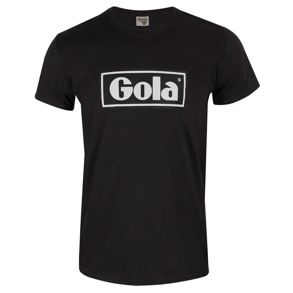 Gola Classics Text Box Printed T-Shirt In Black/ White - RD1 Clothing