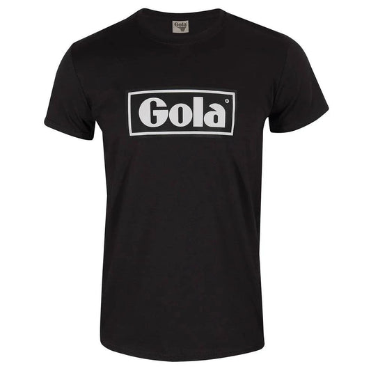 Gola Classics Text Box Printed T-Shirt In Black/ White - RD1 Clothing