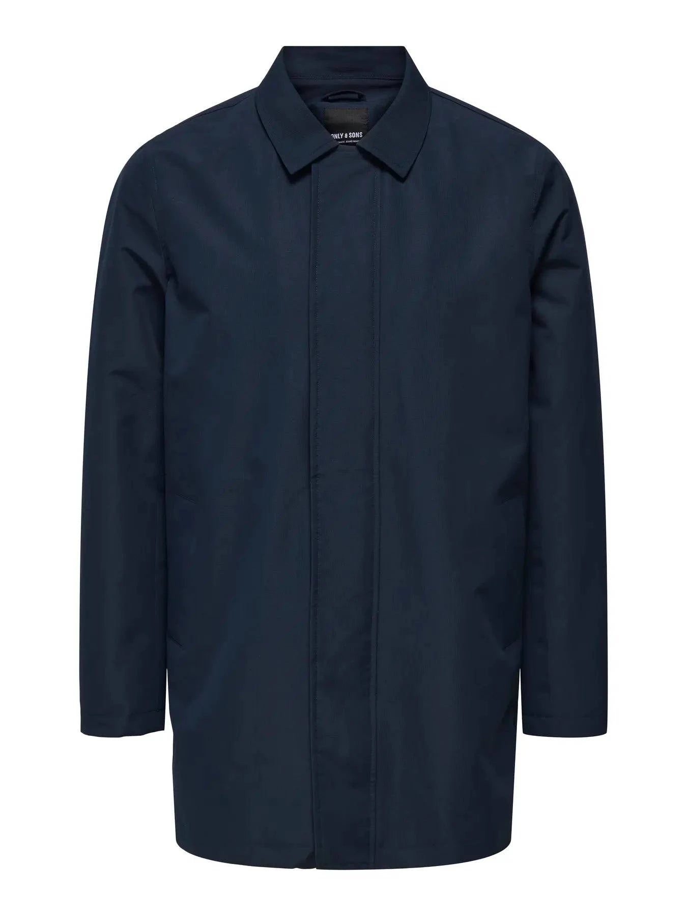 Only and Sons Hall Coat Navy - RD1 Clothing