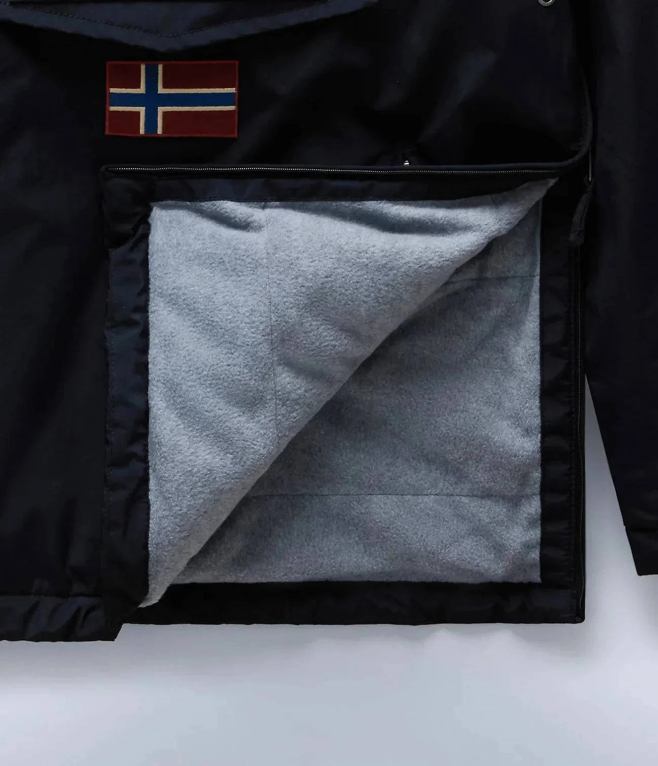Napapijri Rainforest Pocket Anorak Jacket In Black - RD1 Clothing