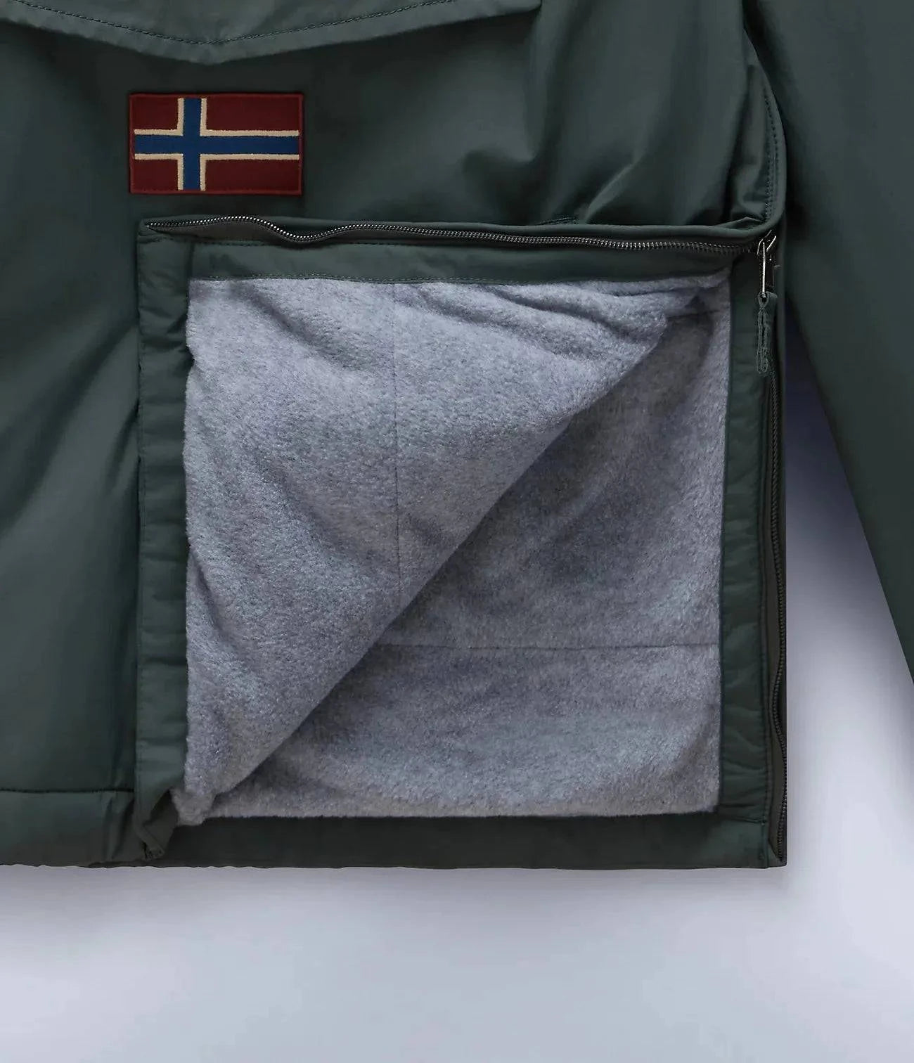 Napapijri Rainforest Winter Anorak Jacket In Green Urban - RD1 Clothing