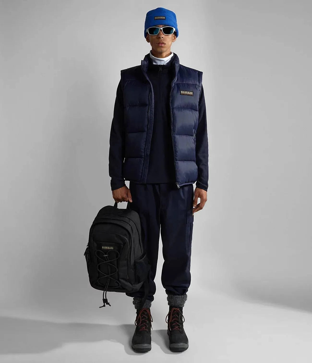 Napapijri Iaato Half Zip In Blu Marine - RD1 Clothing