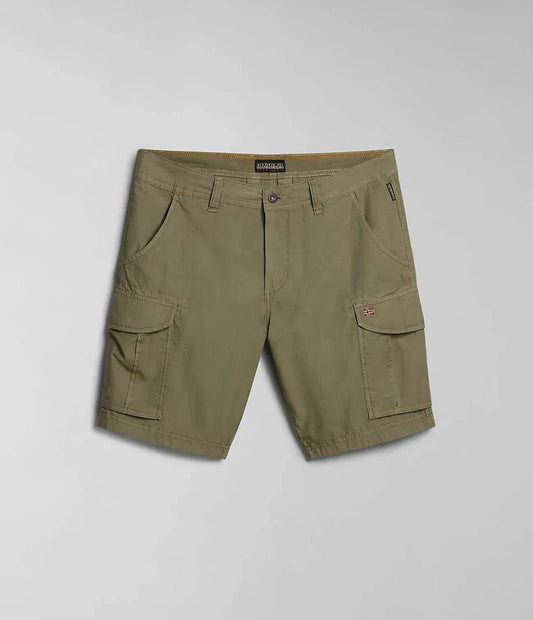Napapijri Noto 2.0 Shorts In Green Lichen - RD1 Clothing