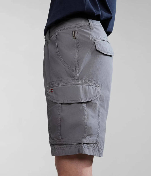 Napapijri Noto 2.0 Shorts In Grey Grant - RD1 Clothing