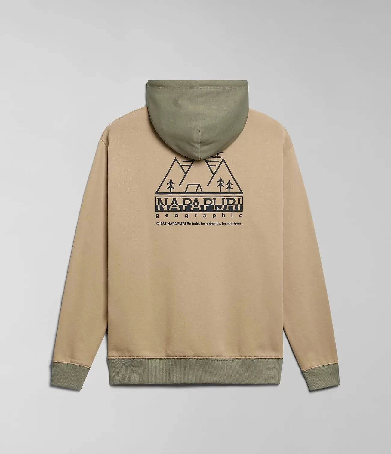 Napapijri Faber Hoodie In Beige - RD1 Clothing