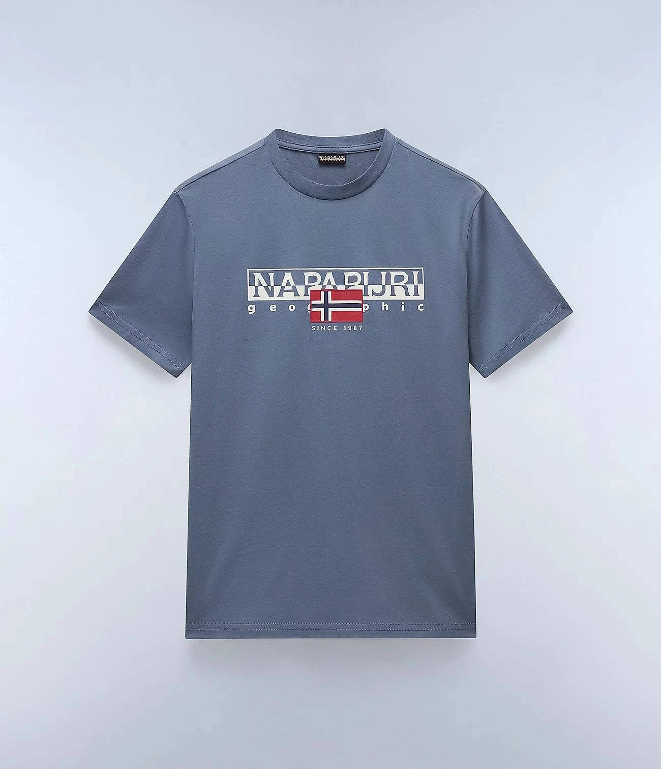 Napapijri Aylmer T-Shirt In Stormy Weat - RD1 Clothing