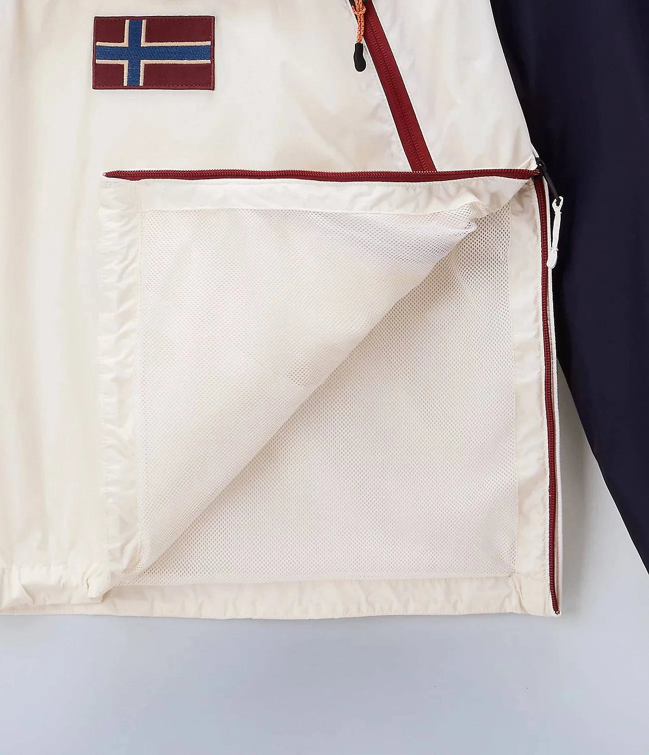 Napapijri Rainforest WB PKT V2 in Navy/White/Burgundy - RD1 Clothing
