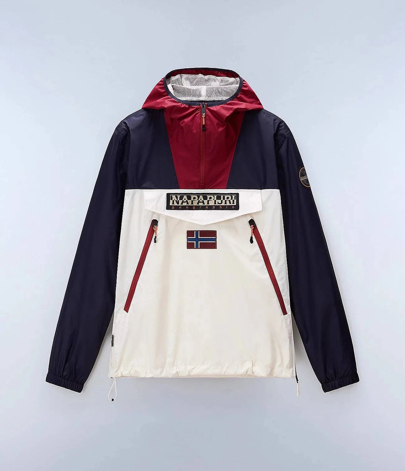 Napapijri Rainforest WB PKT V2 in Navy/White/Burgundy - RD1 Clothing