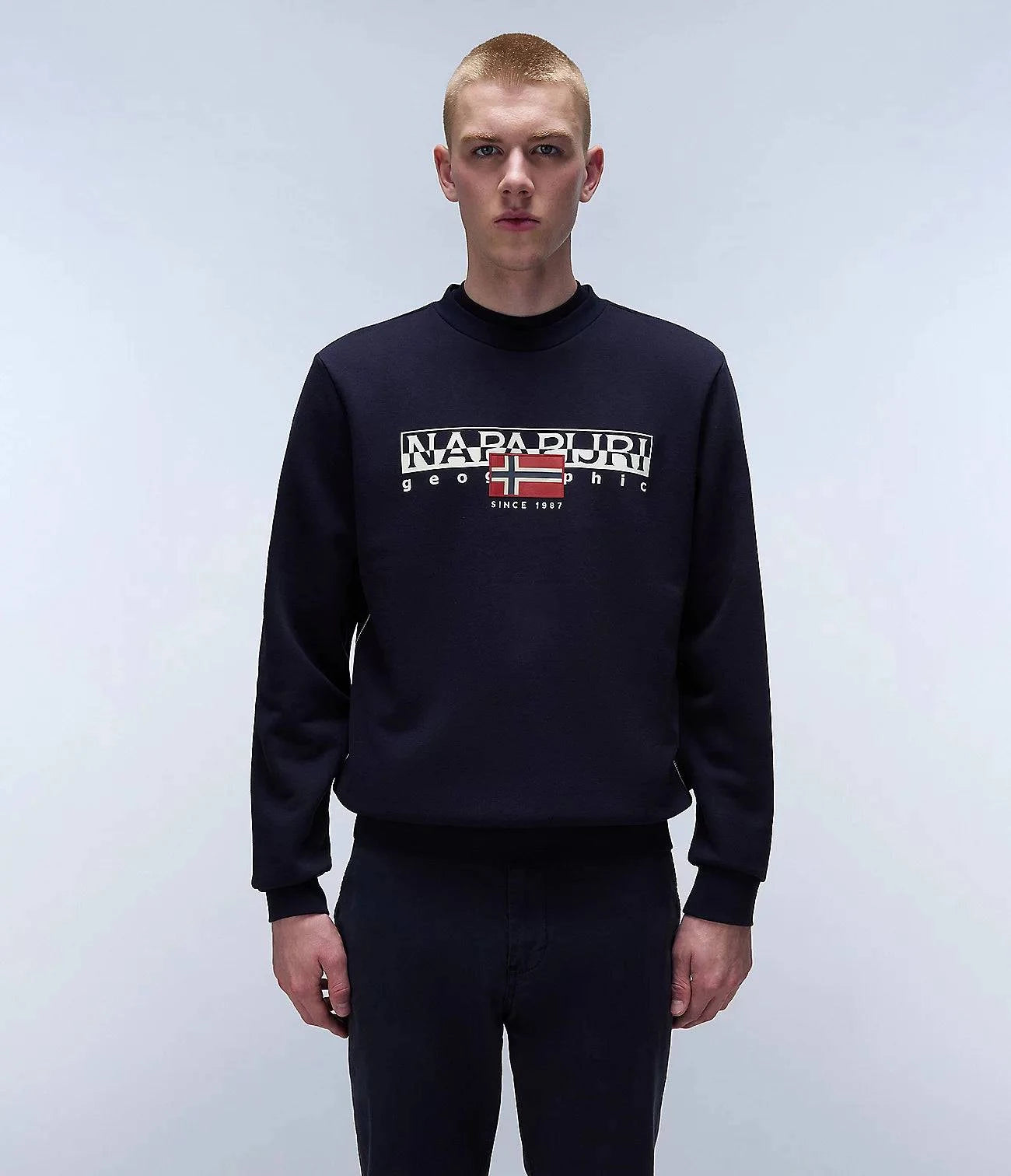 Napapijri Aylmer Crew Sweat in Navy - RD1 Clothing