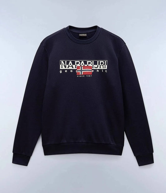 Napapijri Aylmer Crew Sweat in Navy - RD1 Clothing