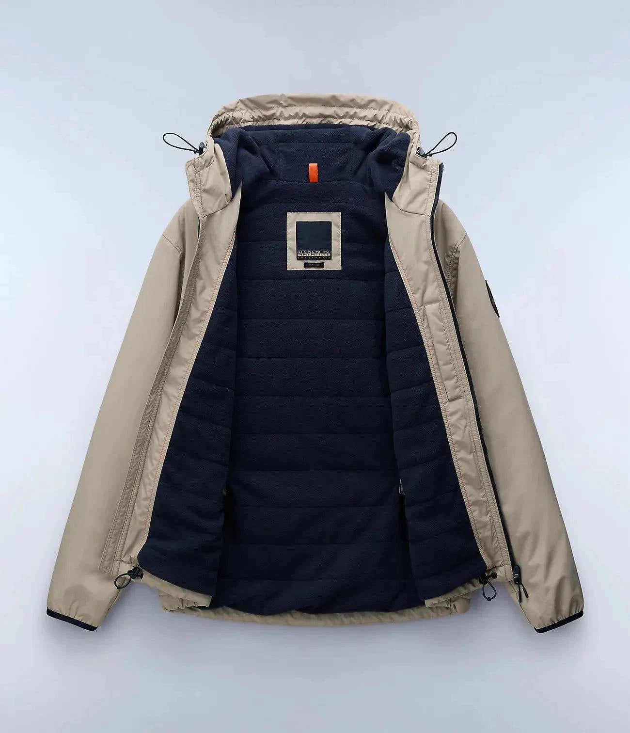 Napapijri Tundra Winter Jacket In Beige - RD1 Clothing