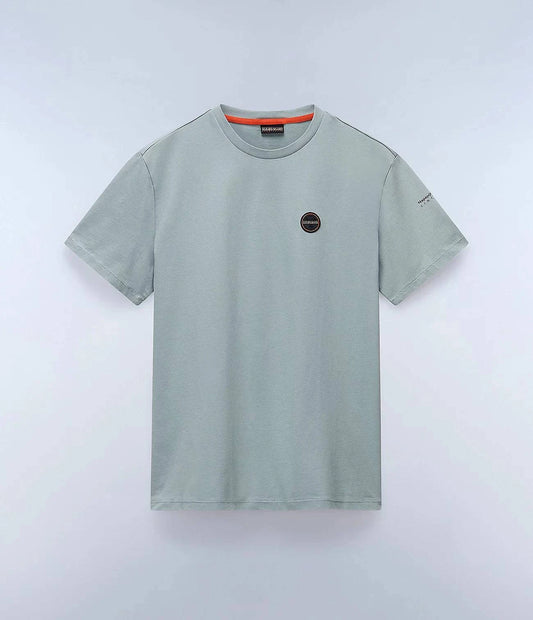 Napapijri Badge Short Sleeve T-Shirt Green. - RD1 Clothing