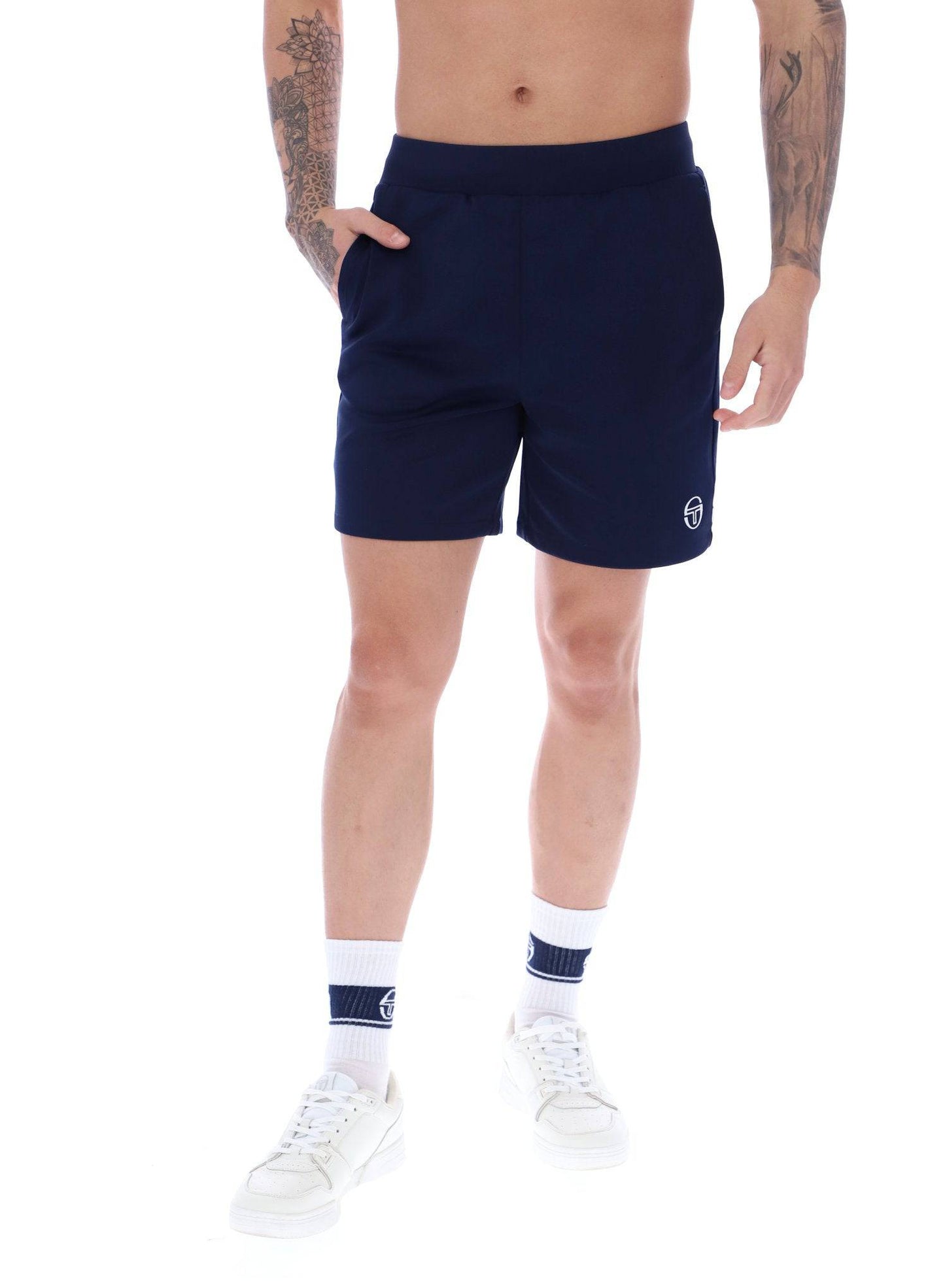Sergio Tacchini New Orion Jogger Sweat Short Maritime Blue/White - RD1 Clothing