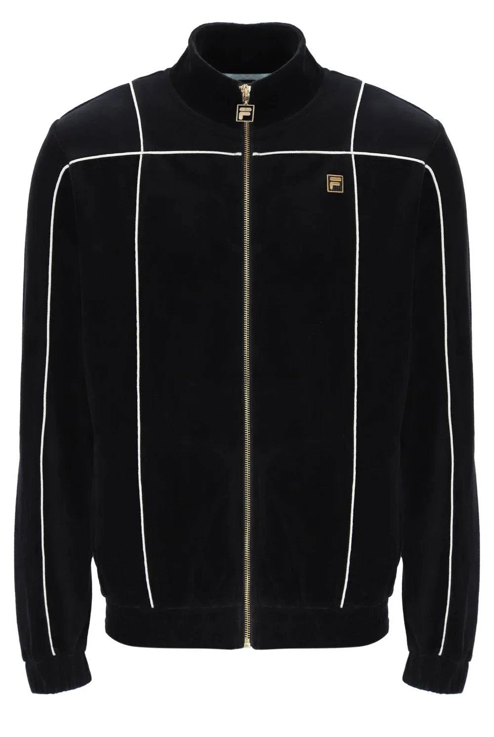 Fila Gold Nichols Velour Track Top in Black - RD1 Clothing