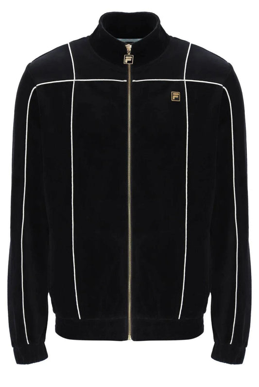 Fila Gold Nichols Velour Track Top in Black - RD1 Clothing