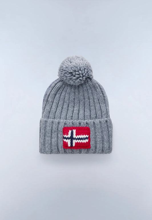 Napapijri Semiury Beanie Medium Grey - RD1 Clothing
