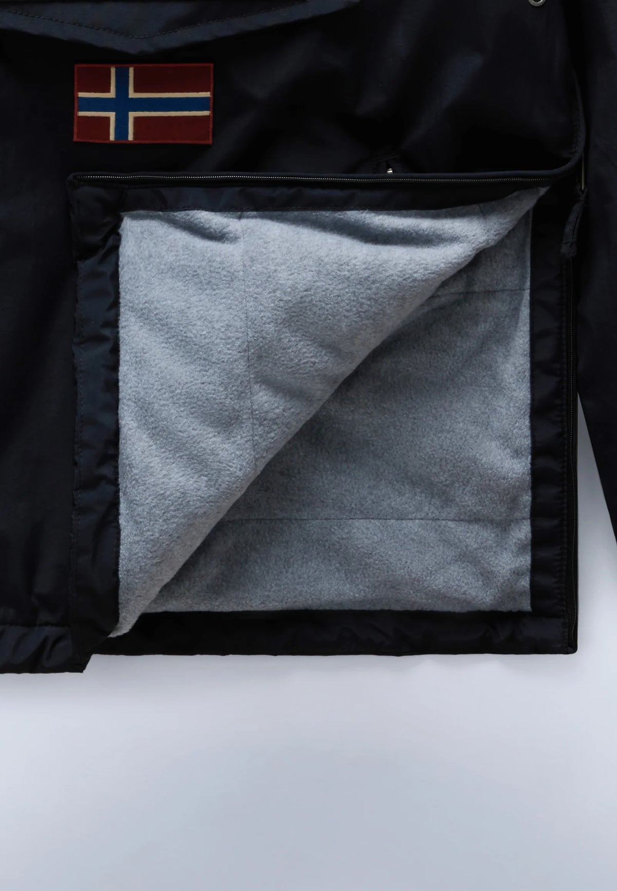 Napapijri Rainforest Fleece Lined Jacket Pocket 2 Black