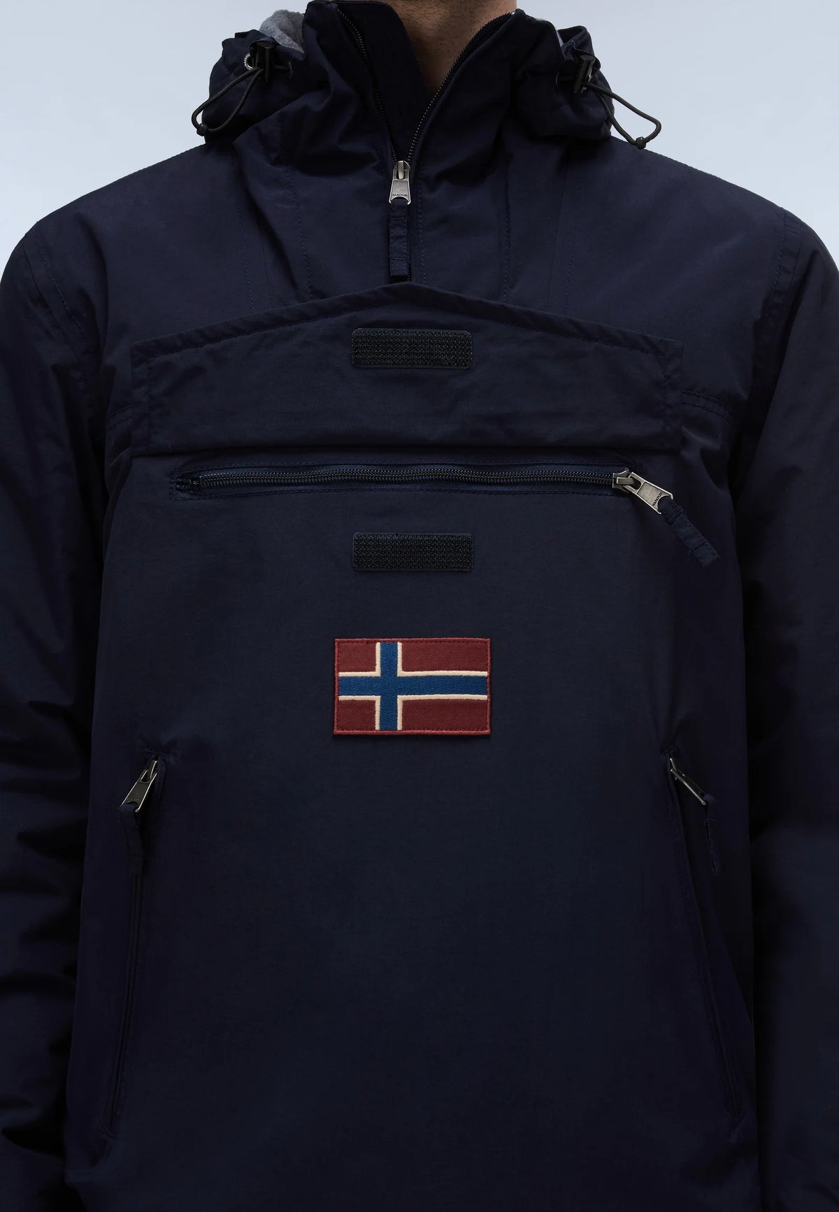 Napapijri Rainforest Fleece Lined Jacket Pocket 2 Blu Marine