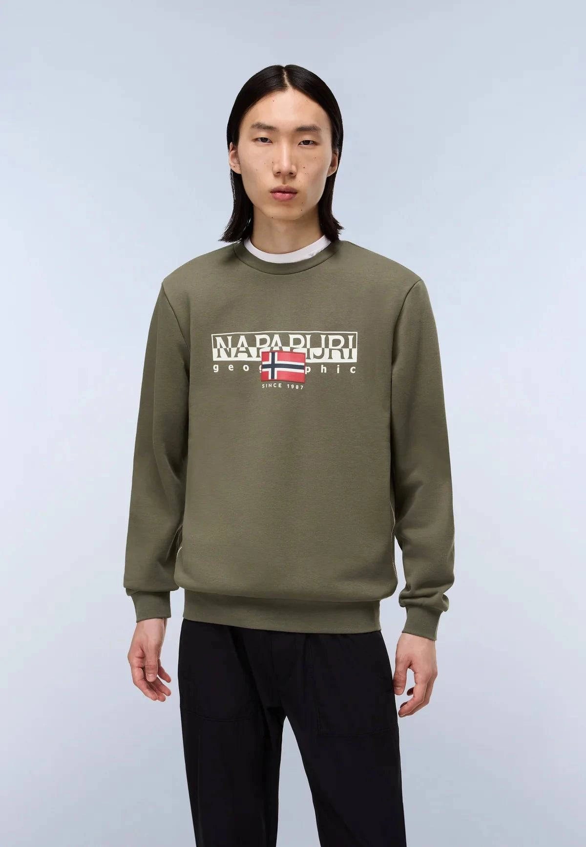 Napapijri Aylmer Crew Sweat Tea Leaf - RD1 Clothing
