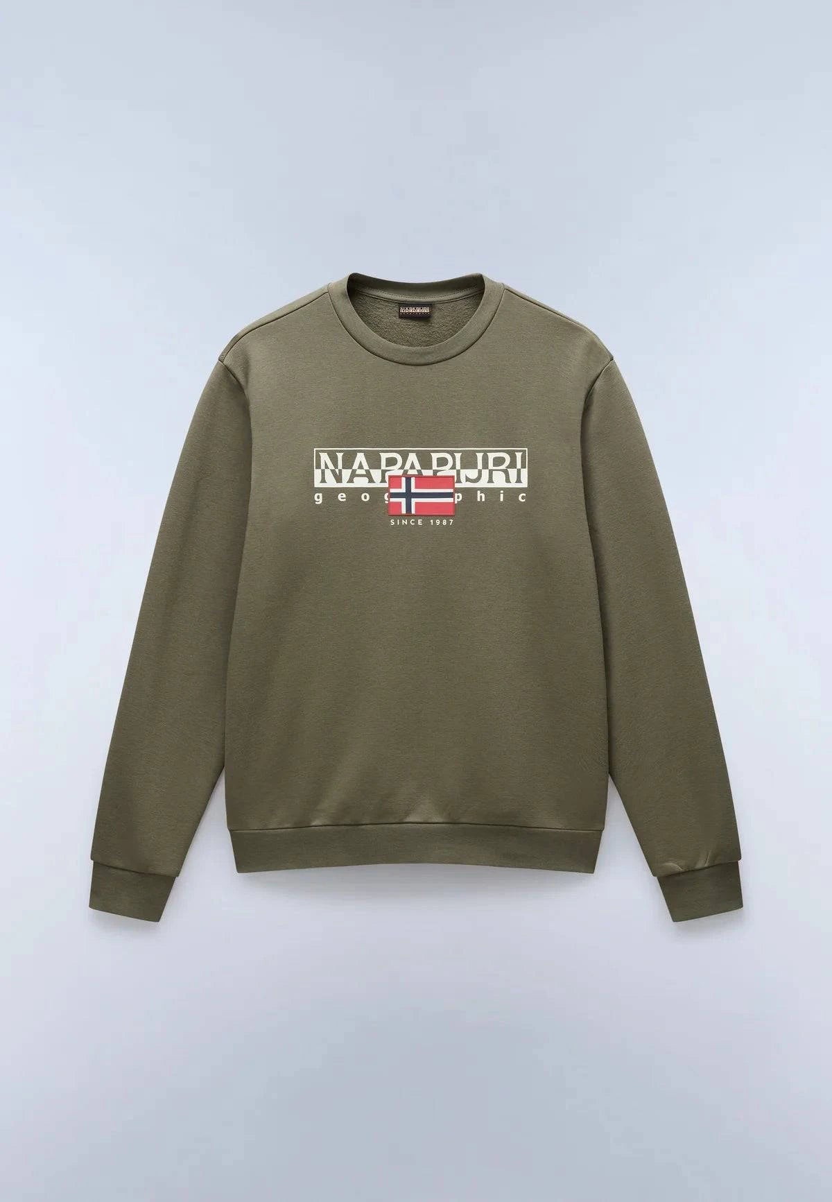 Napapijri Aylmer Crew Sweat Tea Leaf - RD1 Clothing